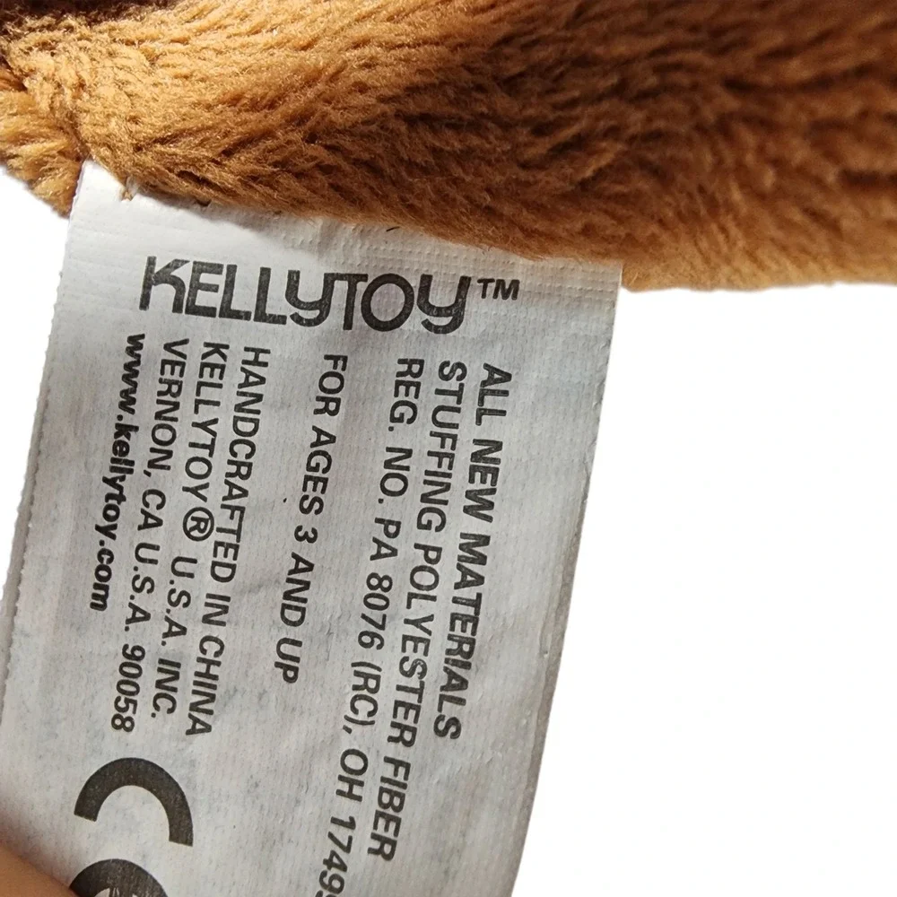 Kellytoy Happy Bear Plush Crossbody‎ Bag Kids Childrens Cute Small Purse Brown